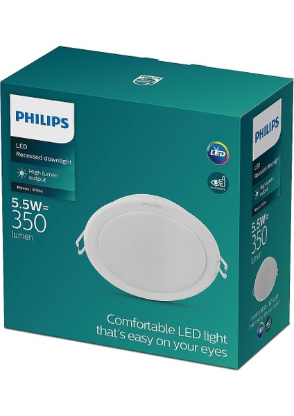 Meson 5.5 Watt Gömme LED Spot Günışığı (4000K) Göz Konforu Ledli Spot Armatür