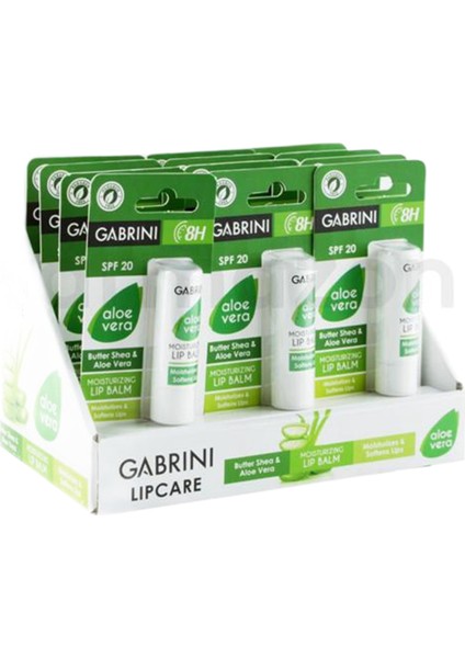 Lipcare Aloe Vera Spf20 5 Gr - 12'Li Stand