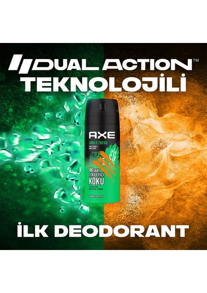 Erkek Sprey Deodorant Jungle Fresh 48 Saat Etkileyici Koku 150 ml x 3
