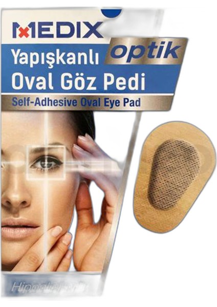Yapışkanlı Oval Göz Pedi 10'lu