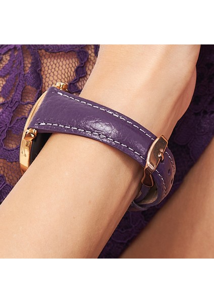 Huawei Watch Kadın Kordon Mor Huawei Watch 4 Gt Gt2 Gt 3 Pro Seramik Elegant 42MM 20MM Hakiki Deri Kayış