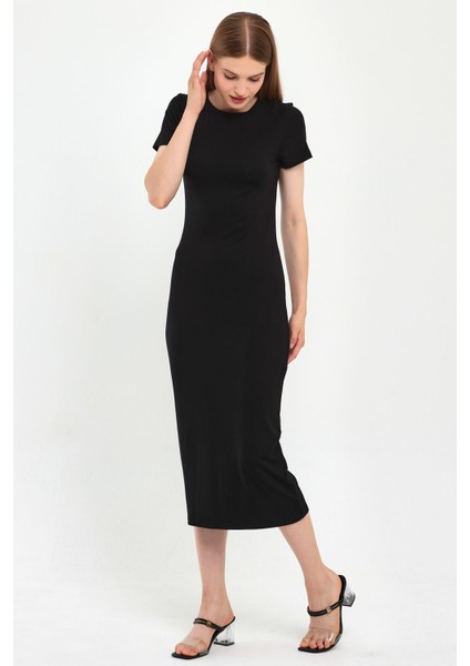 Bisiklet Yaka Uzun Elbise (B23-00138) fiyatları