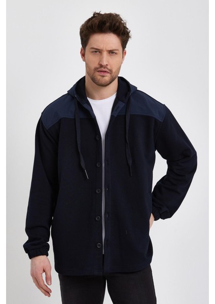 Alexandergardı Paraşüt Kumaş Detaylı Oversize Hırka (E22-61000) modelleri