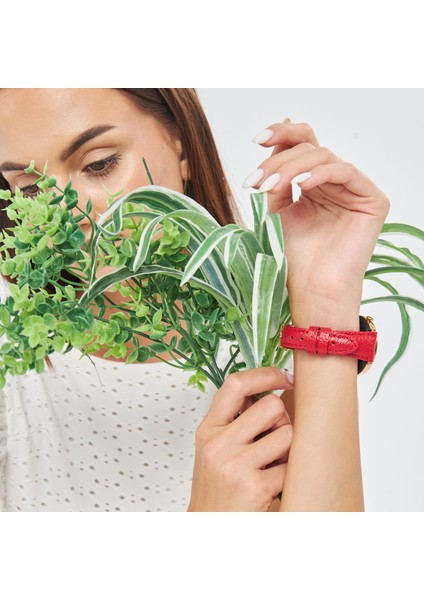 Huawei Watch Kordon Huawei Watch 4 Gt Gt2 Gt 3 Pro Seramik Elegant 42MM 43MM 20MM Hakiki Kırmızı Deri Kayış fiyatları