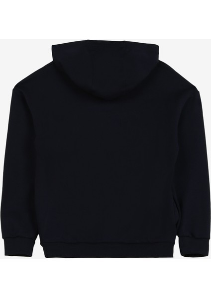 Lacivert Erkek Çocuk Kapüşonlu Sweatshirt D3WB-SWT26