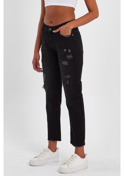 Özel Koleksiyon Yırtık Detaylı Denim Pantolon (AG-1051G) modelleri