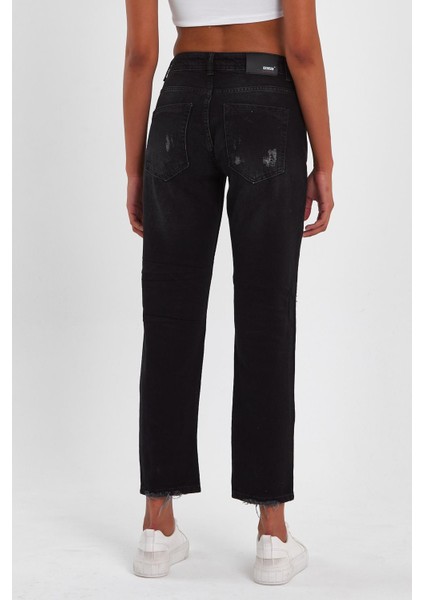 Özel Koleksiyon Yırtık Detaylı Denim Pantolon (AG-1051G) fırsatları