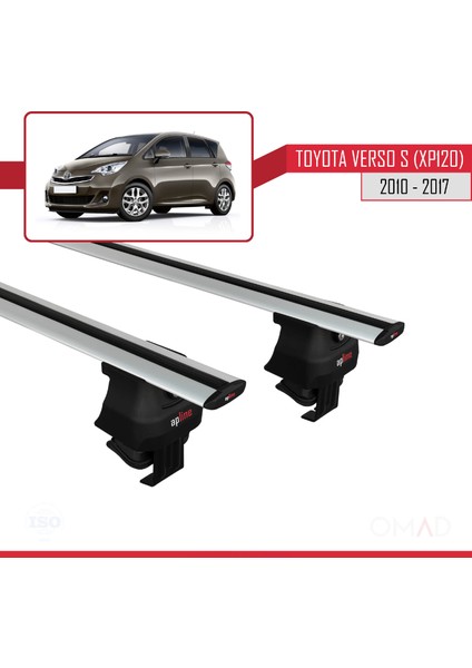 Toyota Ractis / Verso S (XP120) 2010-2017 Arası ile Uyumlu Ace-4 Ara Atkı Tavan Barı Gri modelleri