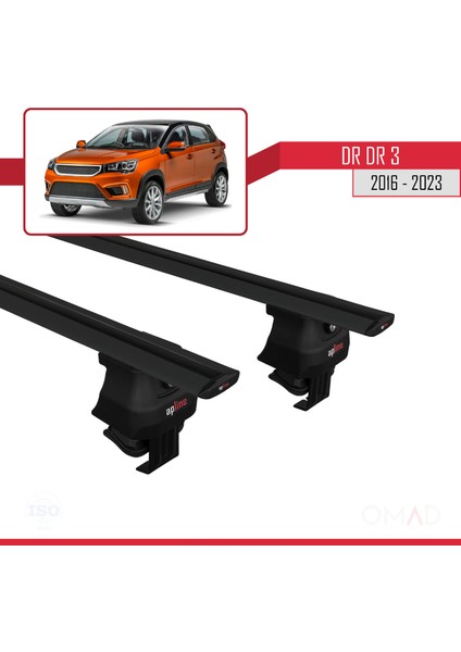 Dr Dr 3 2016 ve Sonrası ile Uyumlu Ace-4 Ara Atkı Tavan Barı Siyah modelleri