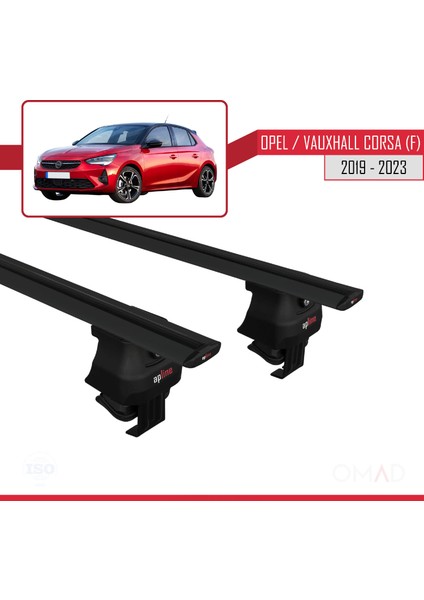 Opel / Vauxhall Corsa (F) 2019 ve Sonrası ile Uyumlu Ace-4 Ara Atkı Tavan Barı Siyah modelleri