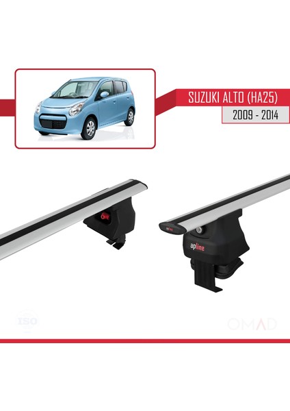 Suzuki Alto (HA25) 2009-2014 Arası ile Uyumlu Ace-4 Ara Atkı Tavan Barı Gri fırsatları