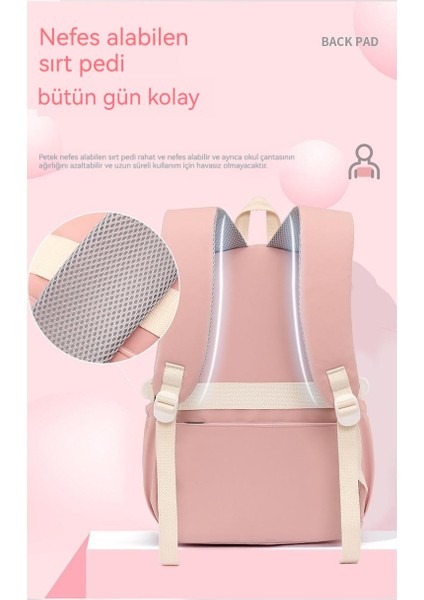 Love Home Ortaokul Öğrencileri Için 3. Sınıftan 6. Sınıfa Kadar Olan Ilkokul Kız Çocukları Için Büyük Kapasiteli Hafif Okul Çantası (Yurt Dışından) fiyatları