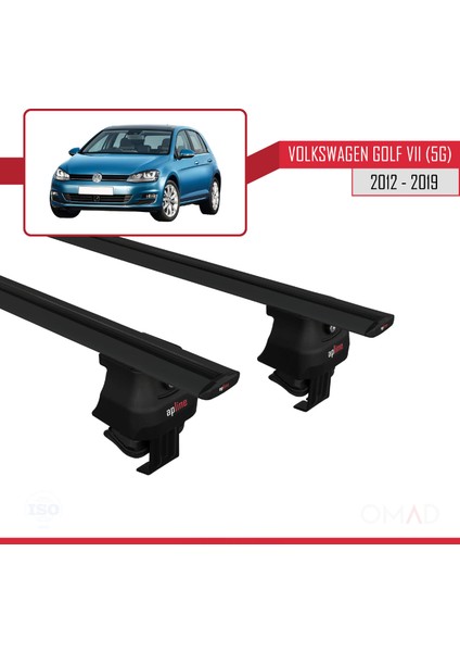 Volkswagen Golf Vıı (5g) 2012-2019 Arası ile Uyumlu Ace-4 Ara Atkı Tavan Barı Siyah modelleri