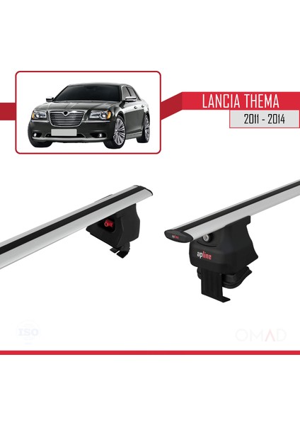 Lancia Thema 2011-2014 Arası ile Uyumlu Ace-4 Ara Atkı Tavan Barı Gri fırsatları
