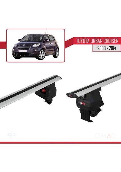 Toyota Urban Cruiser 2008-2014 Arası ile Uyumlu Ace-4 Ara Atkı Tavan Barı Gri fırsatları