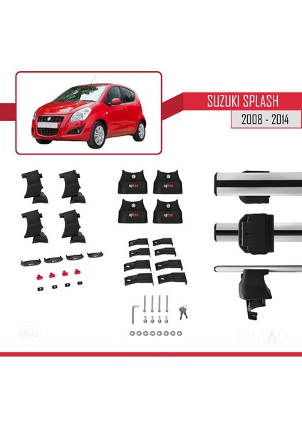 Suzuki Splash 2008-2014 Arası ile Uyumlu Ace-4 Ara Atkı Tavan Barı Gri indirimleri