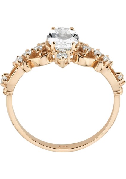 Pırlanta ve Beyaz Topaz Taşlı Regina Yüzük 0447R0060 modelleri