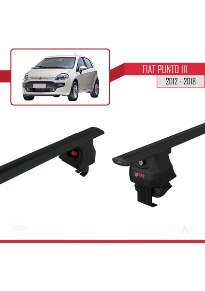 Fiat Punto Iıı 2012-2018 Arası ile Uyumlu Ace-4 Ara Atkı Tavan Barı Siyah fırsatları