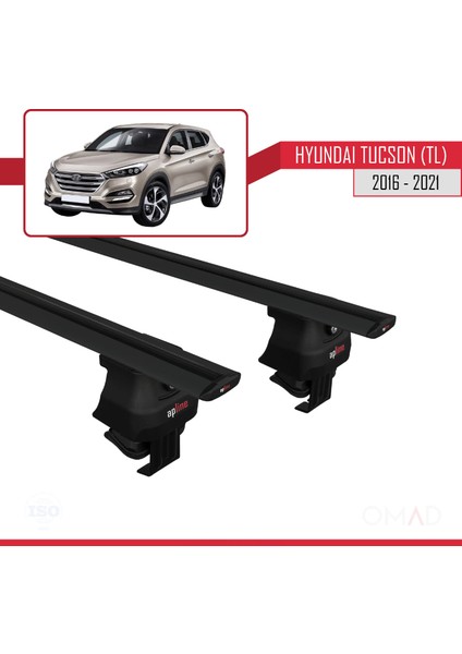 Hyundai Tucson (Tl) 2016-2021 Arası ile Uyumlu Ace-4 Ara Atkı Tavan Barı Siyah modelleri