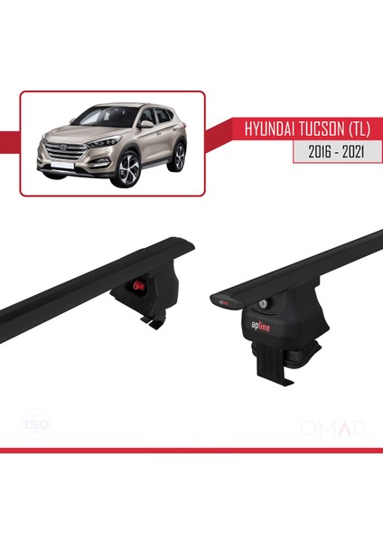 Hyundai Tucson (Tl) 2016-2021 Arası ile Uyumlu Ace-4 Ara Atkı Tavan Barı Siyah fırsatları