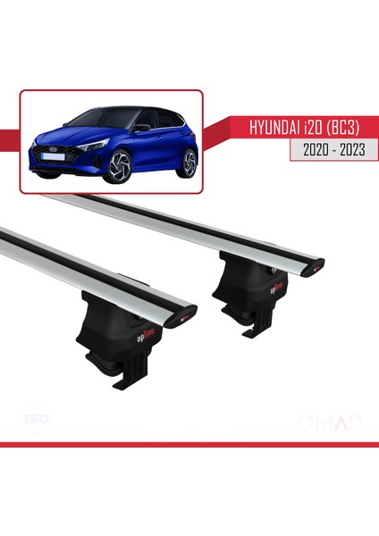 Hyundai I20 (Bc3) 2020 ve Sonrası ile Uyumlu Ace-4 Ara Atkı Tavan Barı Gri modelleri