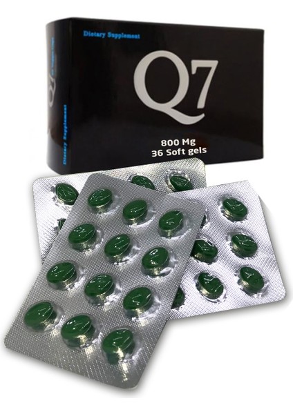 MS Ticaret Q7 Bitkisel Detox Form Gıda Takviyesi 36 Soft Jel Kapsül