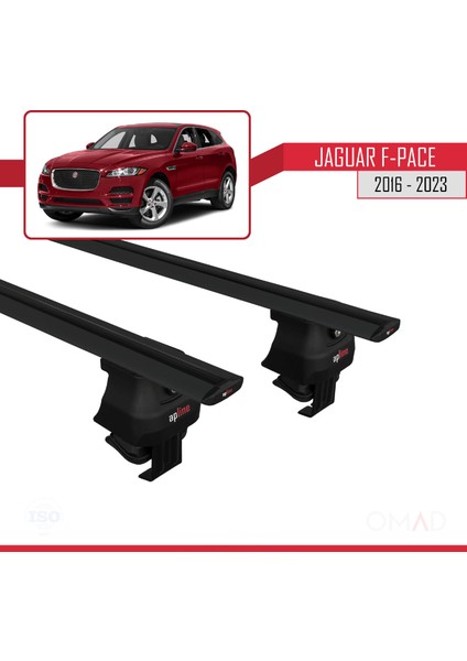 Jaguar F-Pace 2016 ve Sonrası ile Uyumlu Ace-4 Ara Atkı Tavan Barı Siyah modelleri