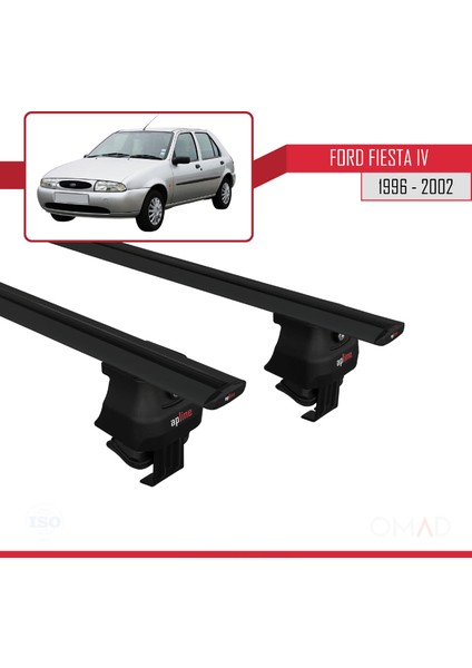 Ford Fiesta Iv 1996-2002 Arası ile Uyumlu Ace-4 Ara Atkı Tavan Barı Siyah