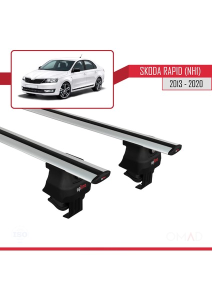 Skoda Rapid (Nh1) 2013-2020 Arası ile Uyumlu Ace-4 Ara Atkı Tavan Barı Gri modelleri