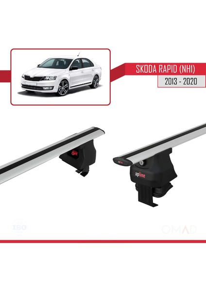 Skoda Rapid (Nh1) 2013-2020 Arası ile Uyumlu Ace-4 Ara Atkı Tavan Barı Gri fırsatları