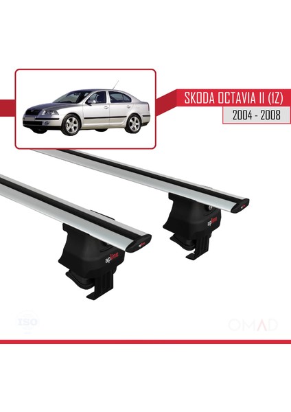 Skoda Octavia Iı (1z) 2004-2008 Arası ile Uyumlu Ace-4 Ara Atkı Tavan Barı Gri modelleri