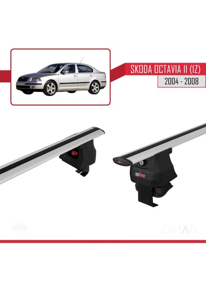 Skoda Octavia Iı (1z) 2004-2008 Arası ile Uyumlu Ace-4 Ara Atkı Tavan Barı Gri fırsatları