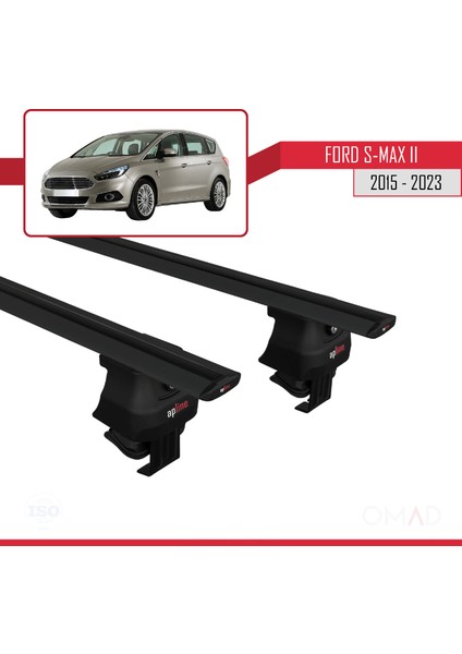 Ford S-Max Iı 2015-2023 Arası ile Uyumlu Ace-4 Ara Atkı Tavan Barı Siyah