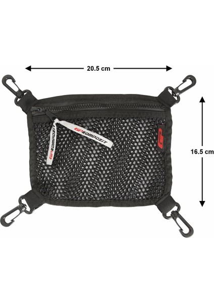 37 Lt Alüminyum Motosiklet Çanta Uyumlu Çanta Içi File Siyah