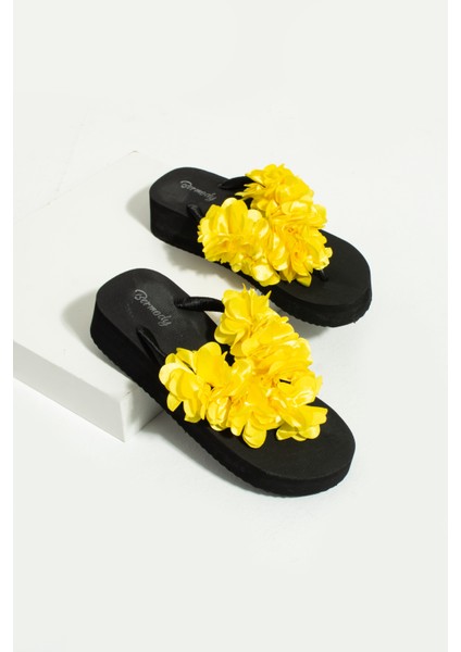 Platform Sarı Parmak Arası Acıtmaz Plaj Terliği Flip Flops fiyatları