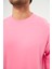 Unisex Pembe Oversize Bol Kalıp Sweatshirt (Sevgili-Çift Kombini Tavsiyesi) 3