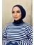 Çıt Çıtlı Hasema Üstü Uyumlu Hijab Bone Lacivert 1