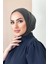 Çıt Çıtlı Hasema Üstü Uyumlu Hijab Bone Haki 1