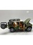 Land Lover Defender Jip Diecast Metal Oyuncak Model Araba 20 cm Sesli Işıklı Kaput Bagaj Kapılar Açılabilen 5