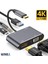 5in1 Type-C Hub Port Adaptör HDMI VGA USB Aux 100W Pd Girişli WNE0061 3