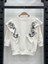 Kız Çocuk Omuz Fırfırlı Çiçek Nakışlı Örme Sweatshirt Bebe Yaka Ekru Renk 3