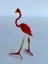 El Yapımı Murano Cam Flamingo Biblo A35 4