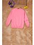 Pembe Papatya Baskılı Kız Çocuk Sweatshirt 16613 4