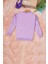 Lila Summer Yazı Nakışlı Kız Çocuk Sweatshirt 16588 4