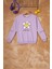 Lila Papatya Baskılı Kız Çocuk Sweatshirt 16611 1