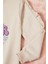 Krem Summer Yazı Nakışlı Kız Çocuk Sweatshirt 16581 3