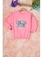 Pembe Summer Yazı Nakışlı Kız Çocuk Sweatshirt 16583 1