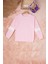 Pembe Smile Nakışlı Kız Çocuk Waffle Sweatshirt 16592 1