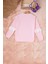Pembe Smile Nakışlı Kız Çocuk Waffle Sweatshirt 16592 5