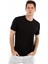 -Bisiklet Yaka Kısa Kollu Likralı Viskon Erkek T-Shirt 1